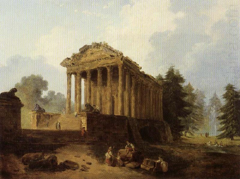 The Maison Carree at Nimes, ROBERT, Hubert